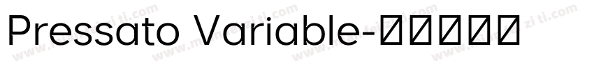 Pressato Variable字体转换